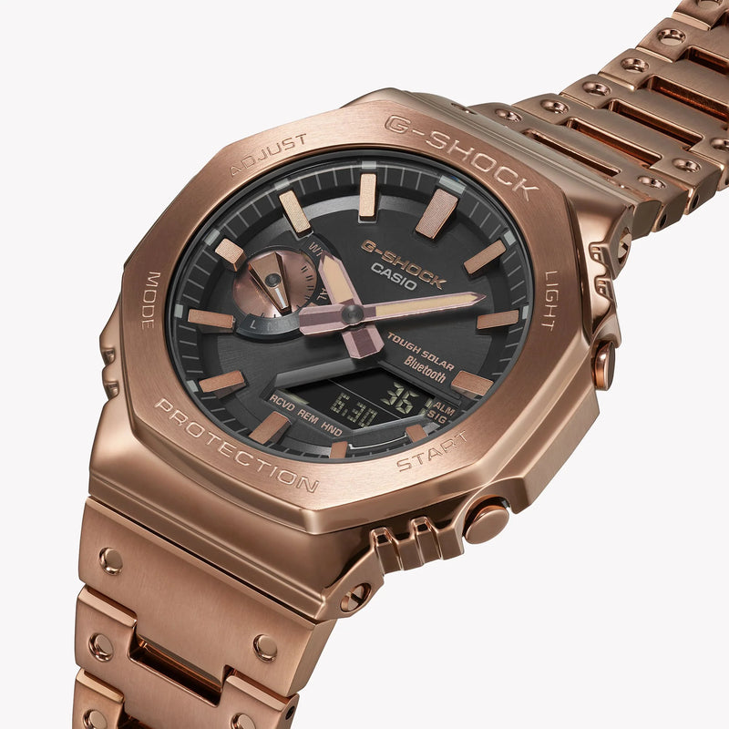 Casio G-Shock Gm-B2100gd-5adr Oak Shimmer - Elegant Rose Gold Men's Timepiece by i-watch