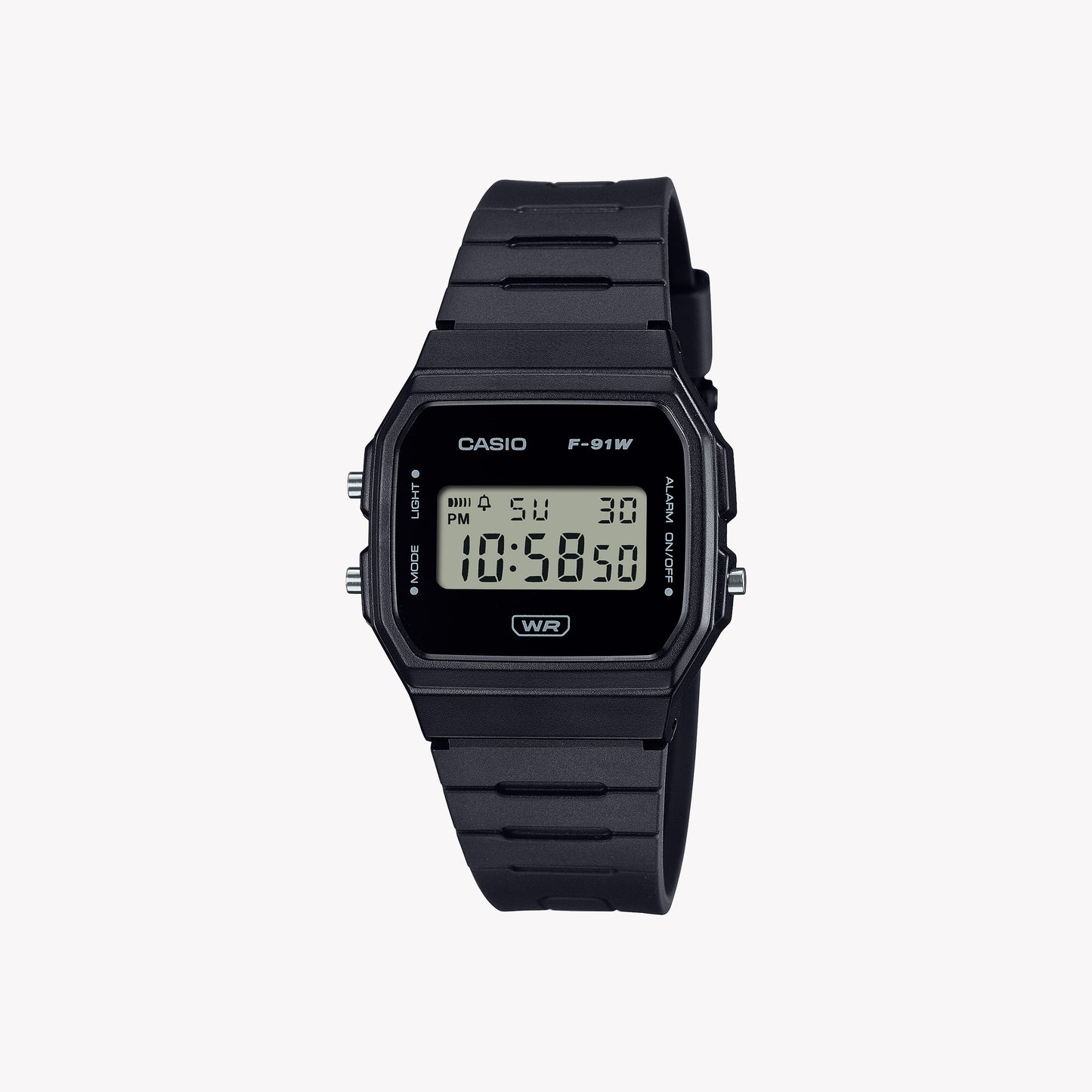 CASIO F-91WB-1AEF Unisex-Armbanduhr mit analogem 35-mm-Gehäuse