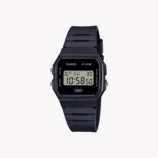 CASIO F-91WB-1AEF Montre unisexe analogique avec boîtier de 35 mm