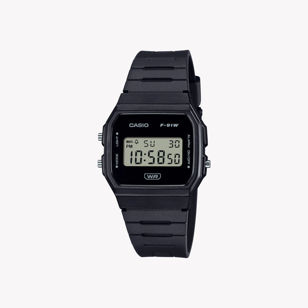Casio Unisex Resin Watch, Black | F-91wb-1aef by i-watch
