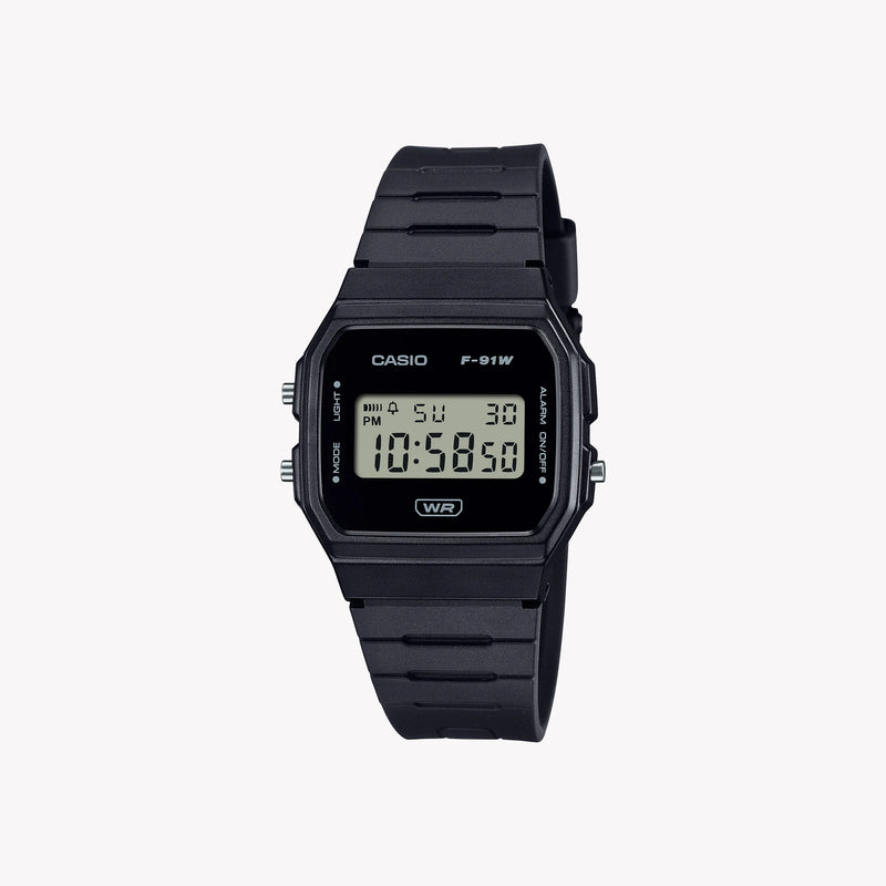Casio Unisex Resin Watch, Black | F-91wb-1aef by i-watch