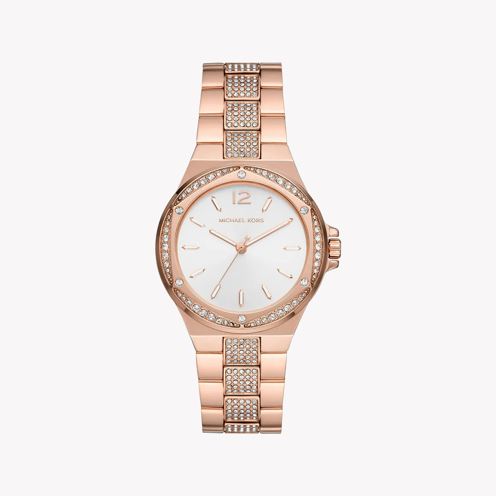 MICHAEL KORS MK7362 ROSE GOLD CHIC - ELEGANT WOMEN'S WATCH with stainless steel band and white dial