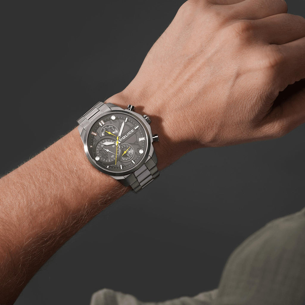 POLICE PEWGK0039204 ELEGANT STRENGTH - MODERN MEN'S TIMEPIECE WITH STAINLESS STEEL & BLACK DIAL-i-Watch-5