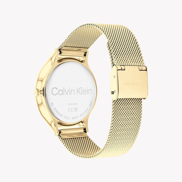 Ck Calvin Klein Women's Gold Watch, Silver Dial | K2g27126e by i-watch