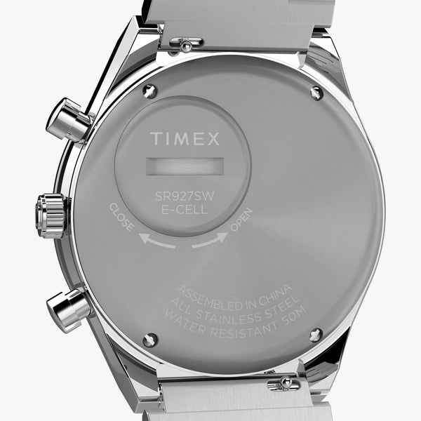 Timex Men's Stainless Steel White Dial Watch, Silver | T2p1179j by i-watch