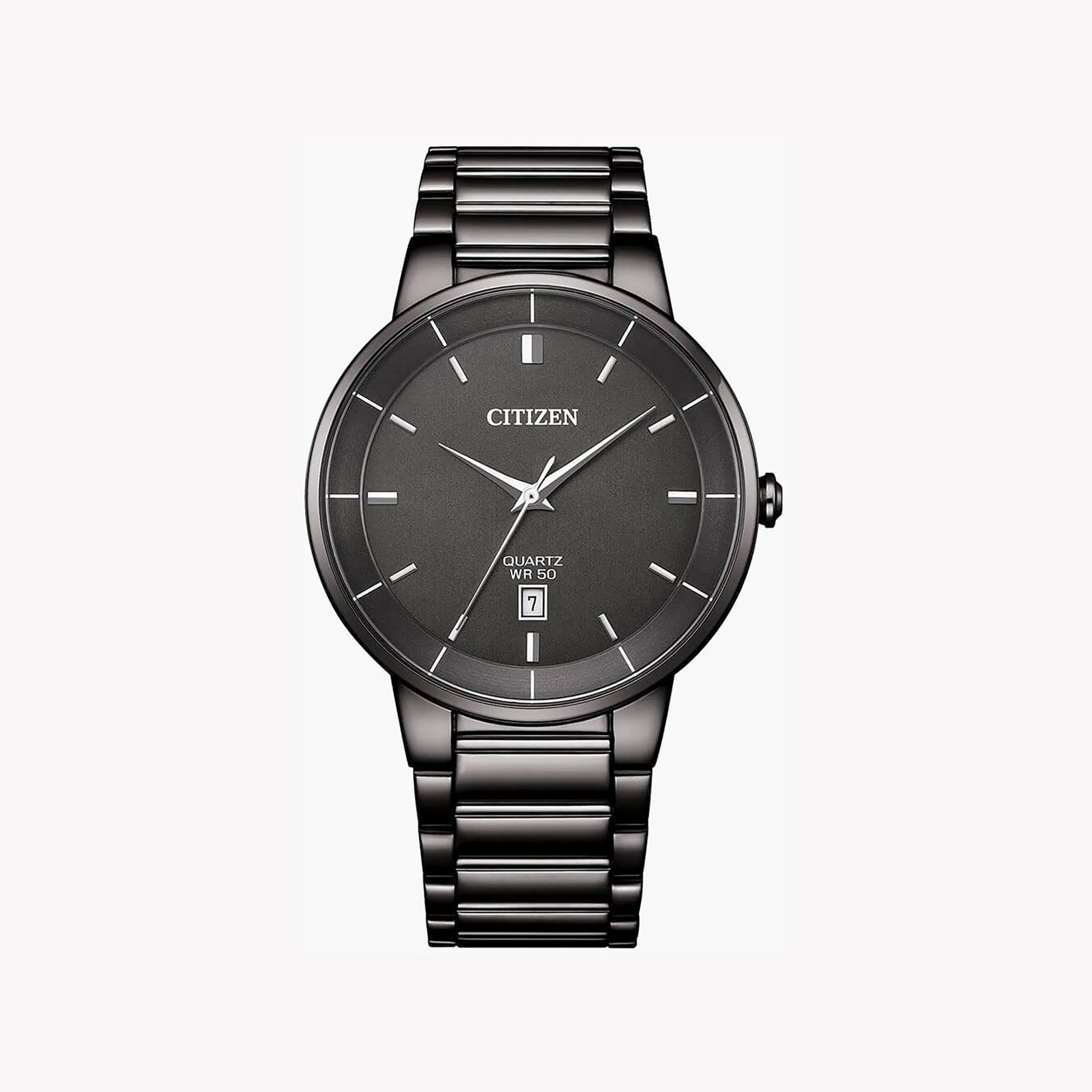 Citizen Men's Black Stainless Steel Watch, Black Dial | Bi5127-51h by i-watch