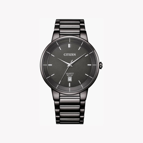 Citizen Men's Black Stainless Steel Watch, Black Dial | Bi5127-51h by i-watch
