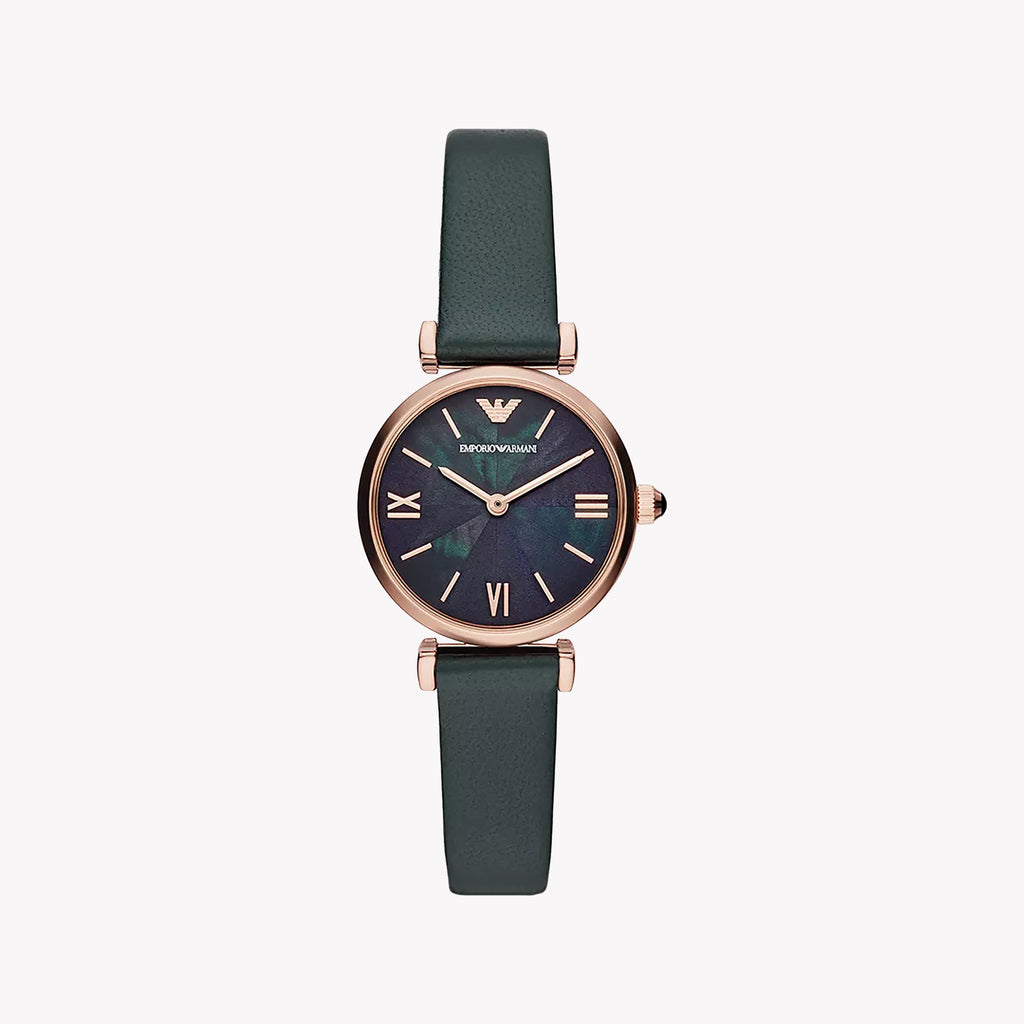 Emporio Armani AR11400 - RADIANT CHARM - Elegant Black Dial with Rose Gold Case Women's Watch