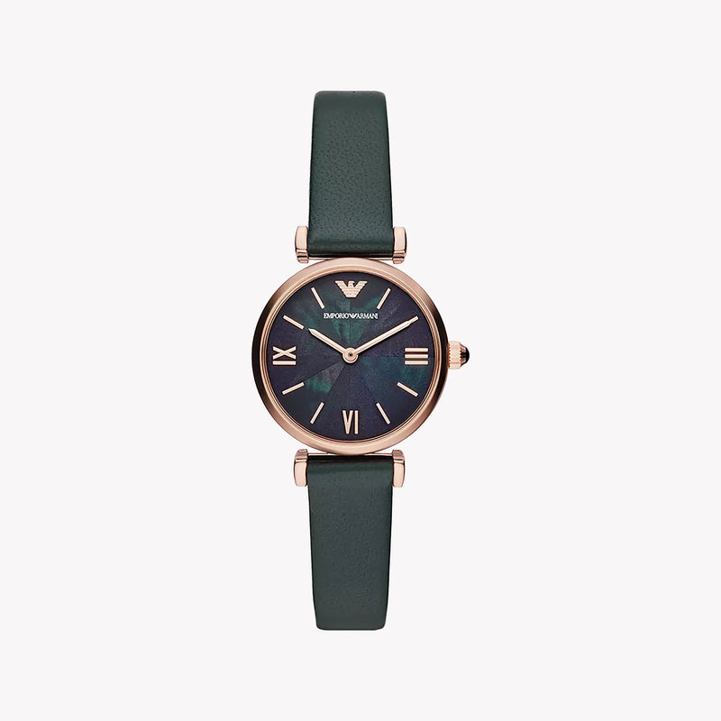 Emporio Armani Women's Rose Gold Watch, Black Dial | Ar11400 by i-watch