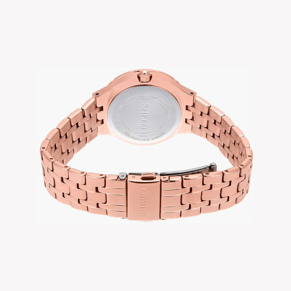Casio She-3809pg-2audf Elegant Adventure - Sporty Chic Women's Watch With Rose Gold And Blue Dial by i-watch