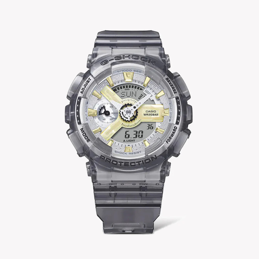 G-Shock Men's Gray Resin Watch, Digital Display | Gma-S110gs-8adr by i-watch