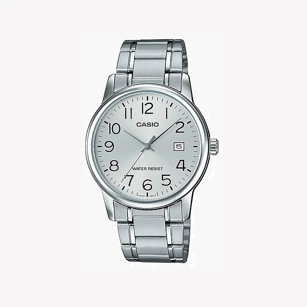 Casio Men's Stainless Steel Watch, Silver Dial | Mtp-V002d-7budf by i-watch