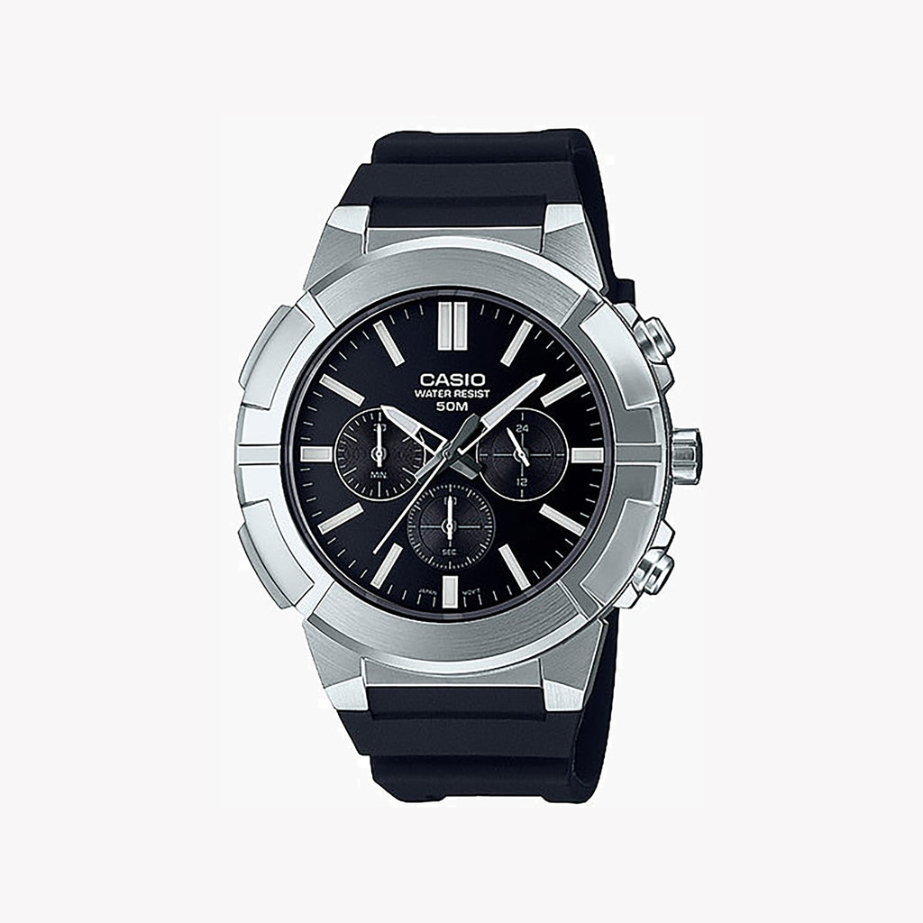 CASIO MTP-E500-1AVDF ADVENTURE-READY - STYLISH MEN'S ANALOG WATCH WITH CHRONOGRAPH