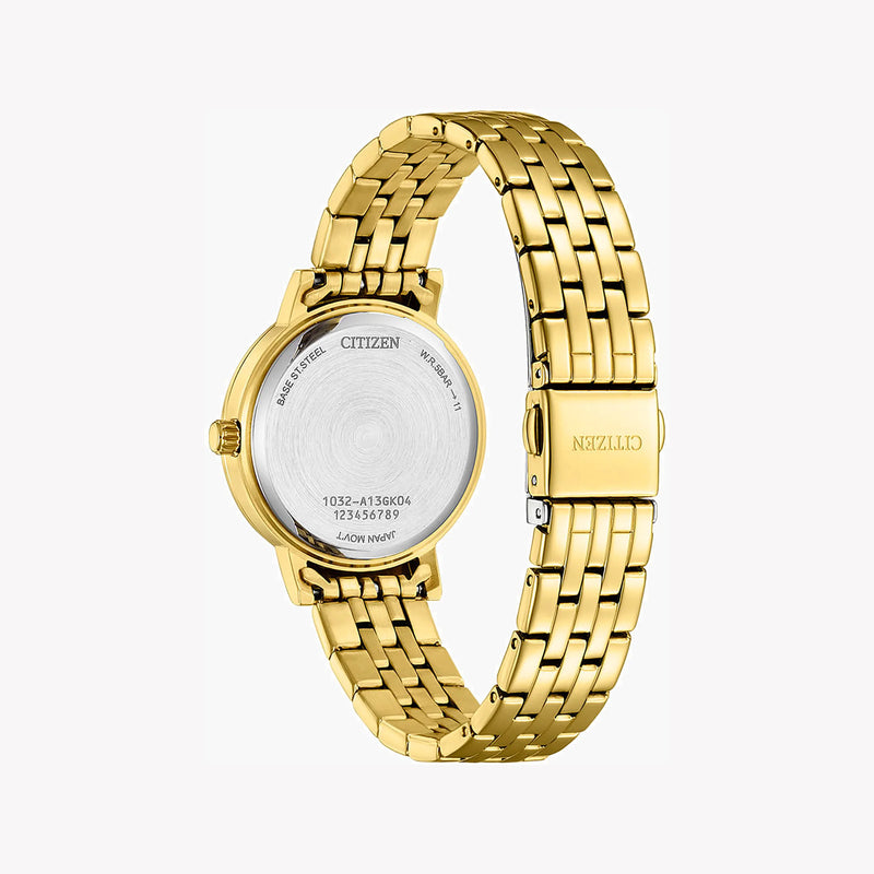 Citizen Women's Gold Watch, White Dial | El3102-50d by i-watch