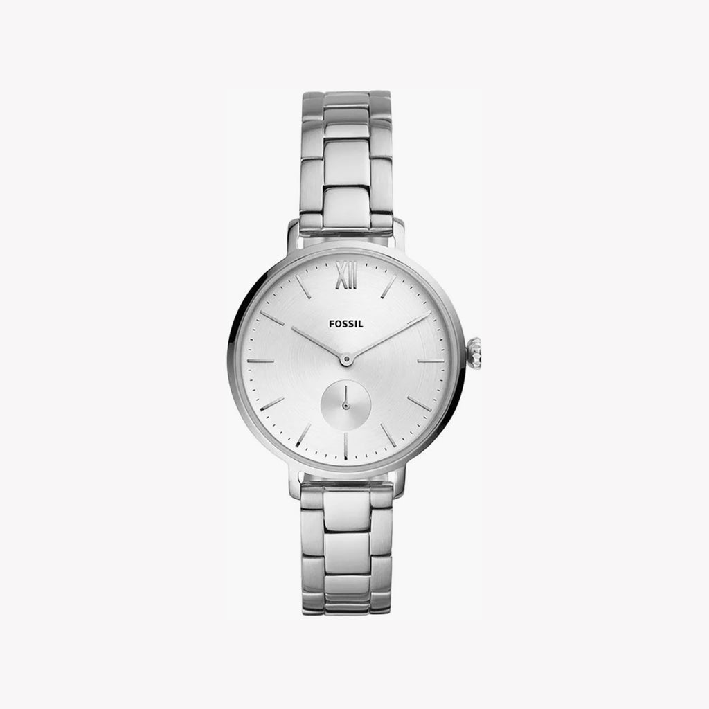 FOSSIL ES4666 ELEGANT SILVER WOMEN'S WATCH - TIMELESS CHIC WITH GREY DIAL