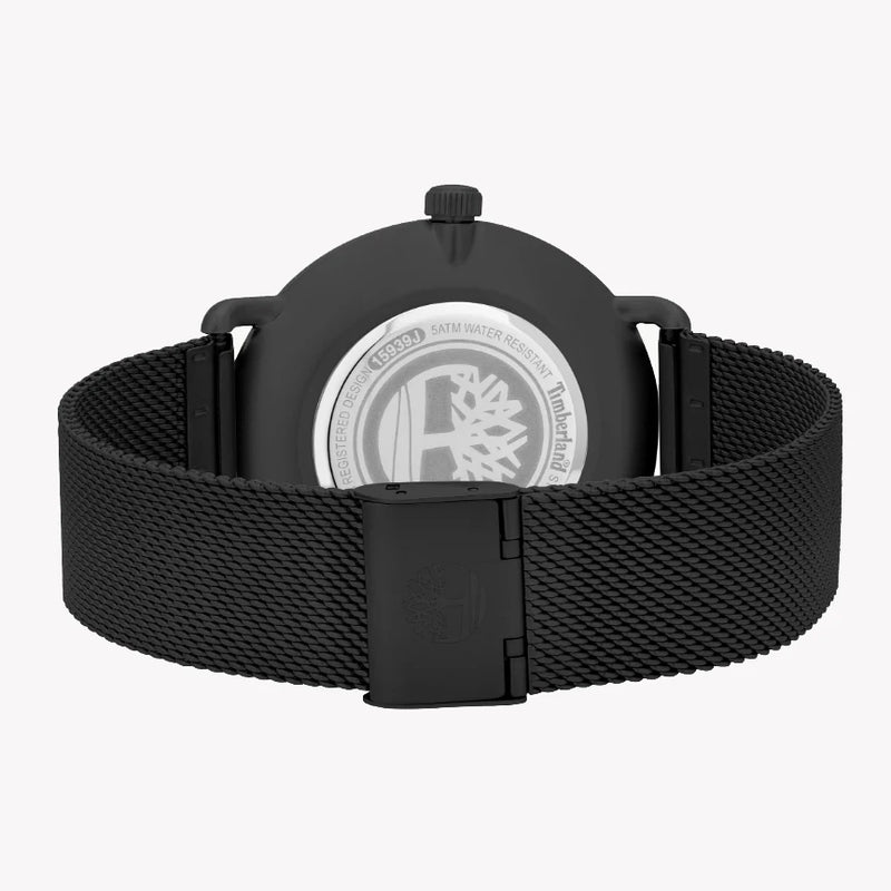 Timberland Men's Black Stainless Steel Watch, Black Dial | Tbl15939jsb02mm by i-watch