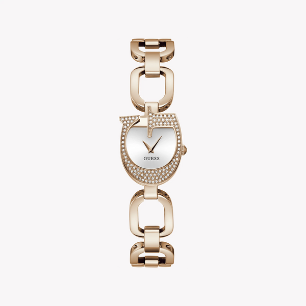 Guess Women's Rose Gold Watch, Silver Dial | Gw0683l3 by i-watch
