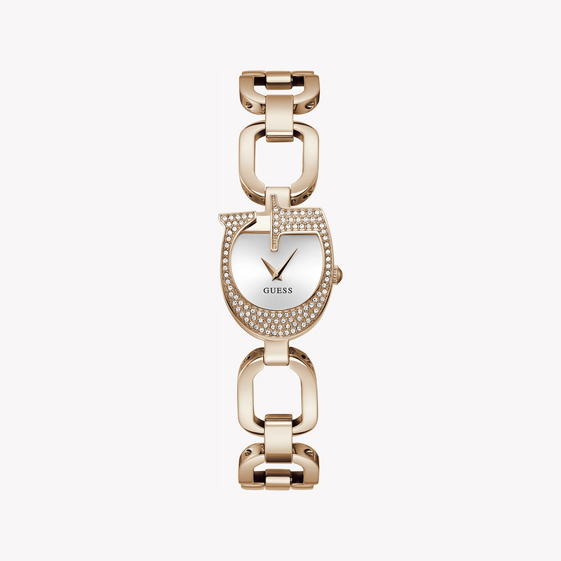 Guess Women's Rose Gold Watch, Silver Dial | Gw0683l3 by i-watch