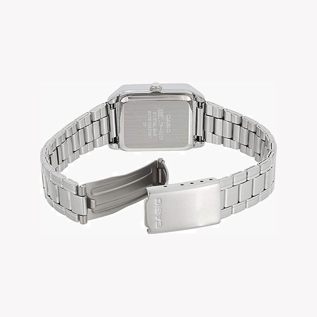 CASIO Women's Watch with Silver Chrome Plated Case and Silver Stainless Steel Band-i-Watch-2