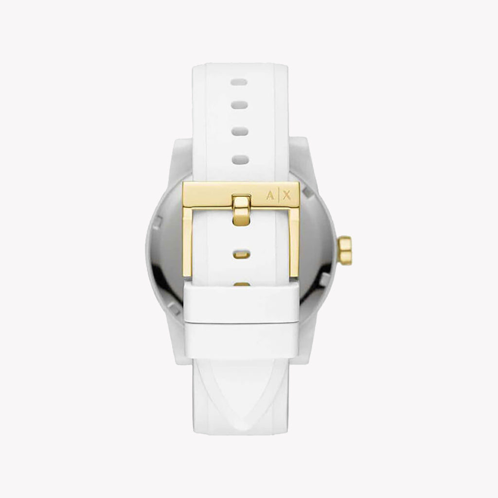 Armani Exchange AX7126SET - Chic White Silicone Women's Watch-i-Watch-3