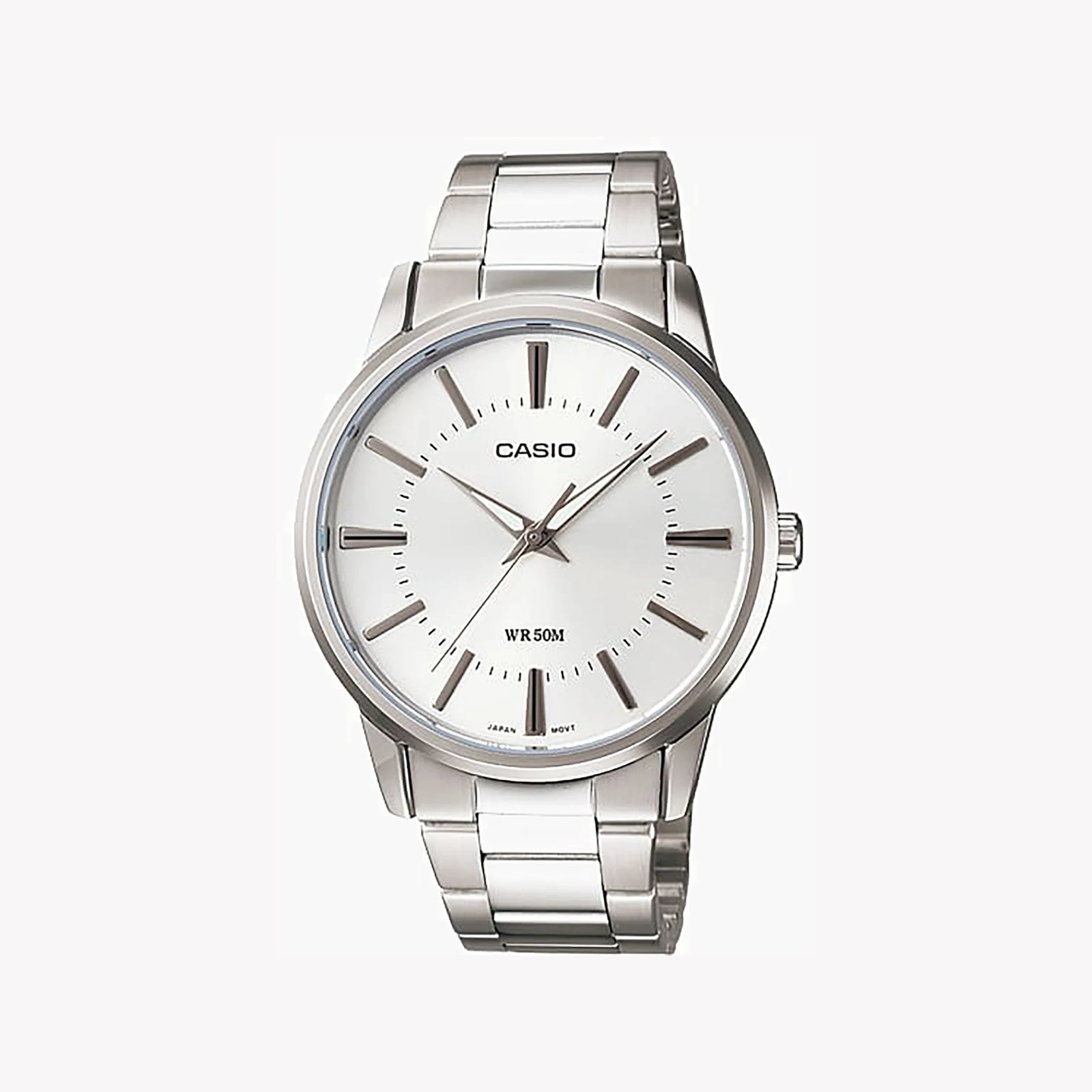 Casio Men's Silver Stainless Steel Watch, Silver Dial | Mtp-1303pd-7avdf by i-watch