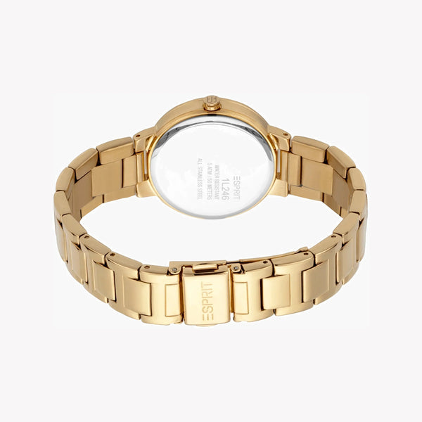 Esprit Women's Gold Stainless Steel Watch, Silver Dial | ES1L246M0065 by i-watch