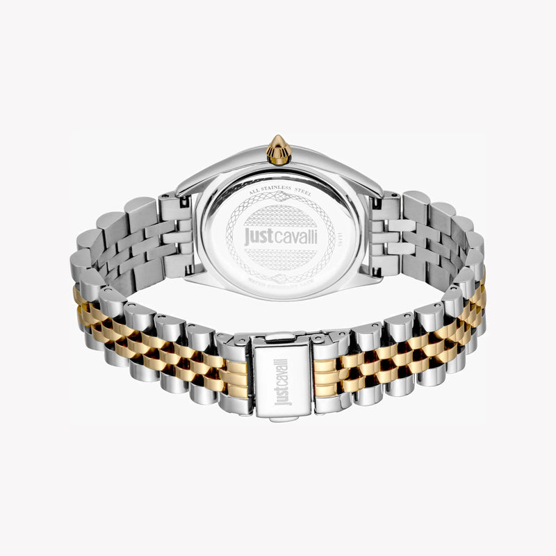 Just Cavalli Women's Silver & Gold Stainless Steel Watch, Case And Band | Jc1l195m0385 by i-watch