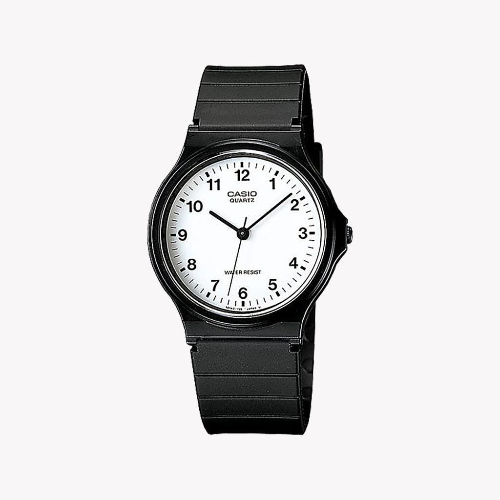 CASIO MQ-24-7BLLEG TIMELESS SIMPLICITY - UNISEX MINIMALIST WATCH WITH BLACK RESIN BAND