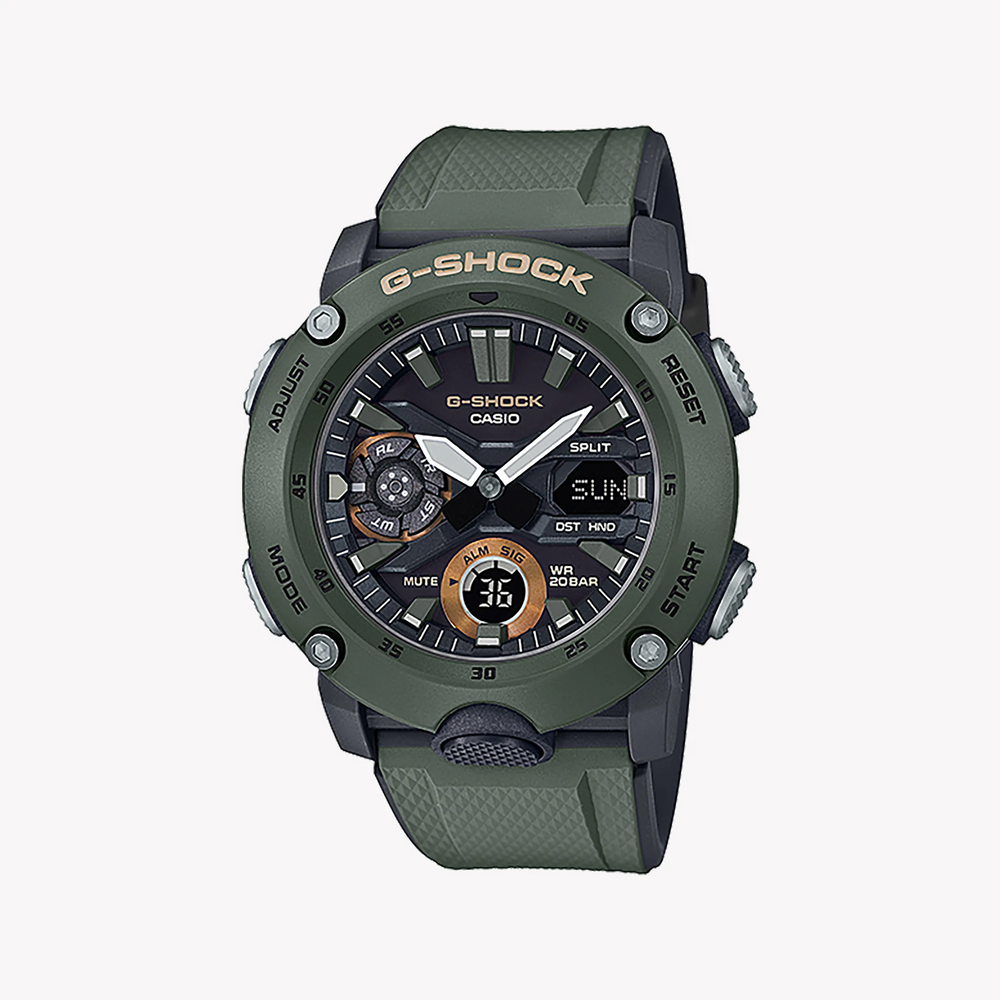 Casio G-Shock Ga-2000-3adr Adventure Ready - Rugged Green Men's Watch With Dynamic Design And 200m Water Resistance by i-watch