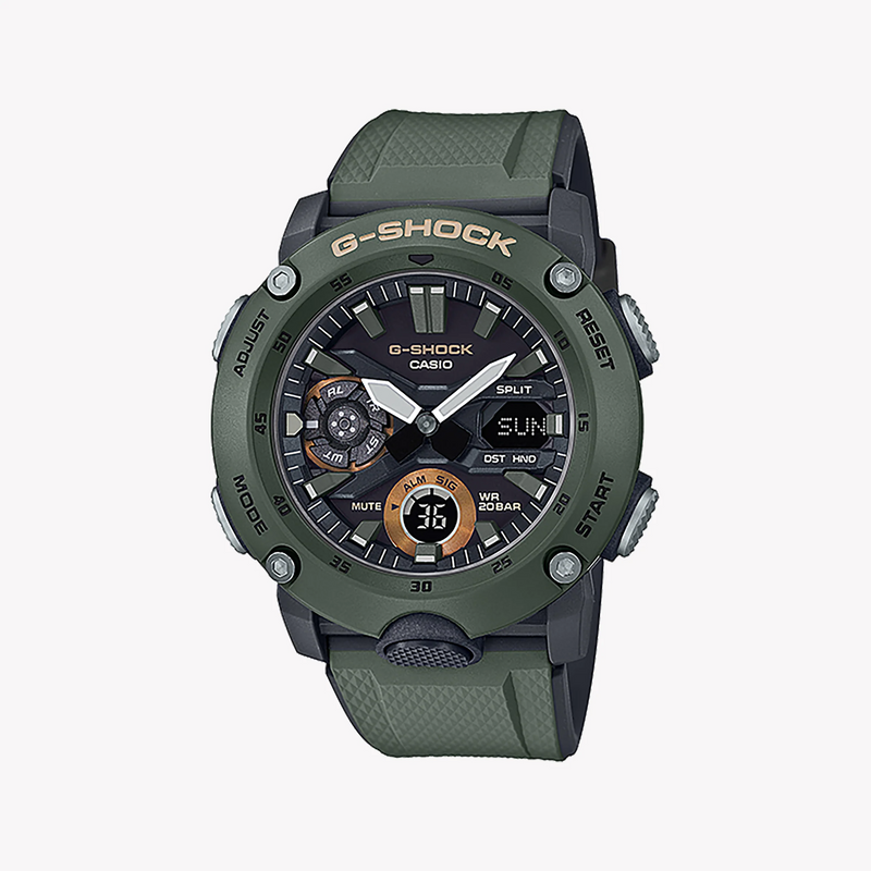 Casio G-Shock Ga-2000-3adr Adventure Ready - Rugged Green Men's Watch With Dynamic Design And 200m Water Resistance by i-watch