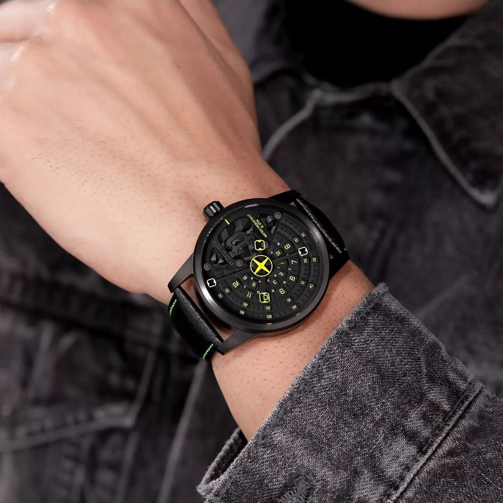 POLICE PEWJA0022101 - BOLD ELEGANCE MEN'S WATCH with Black Leather Band & Sleek Stainless Steel Case-i-Watch-5