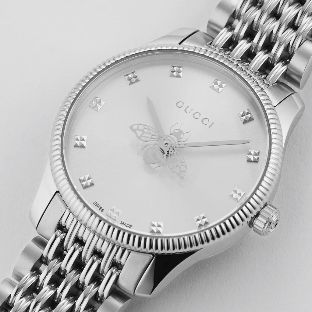 GUCCI YA1265019 SILVER ELEGANCE - LUXURY STAINLESS STEEL WOMEN'S WATCH-i-Watch-5