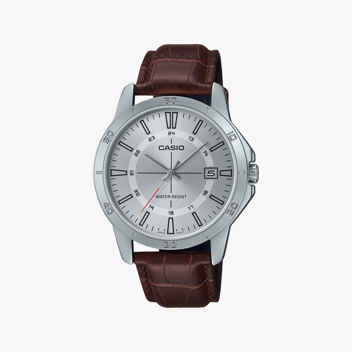 Casio Mtp-V004l-7cudf Classic Adventure - Elegant Men's Watch With Brown Leather Band by i-watch