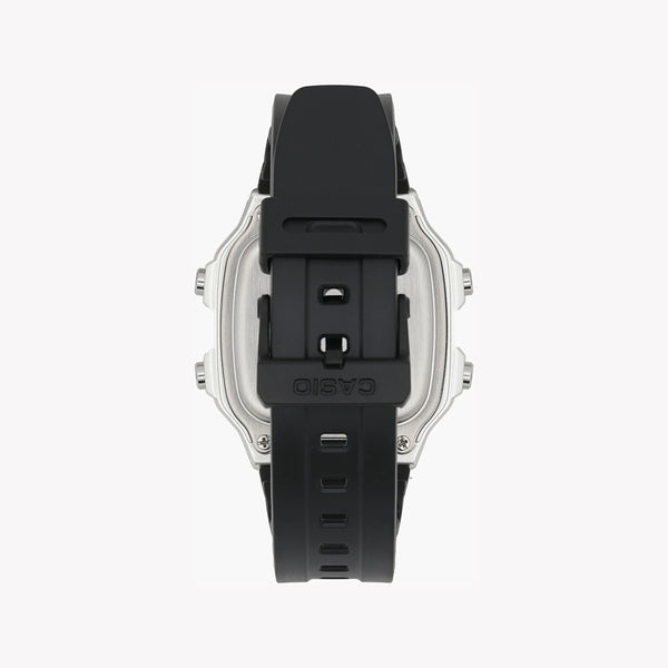 Casio Unisex Silver Stainless Steel Watch, Black Silicone | Ae-1200wh-1cvcf by i-watch
