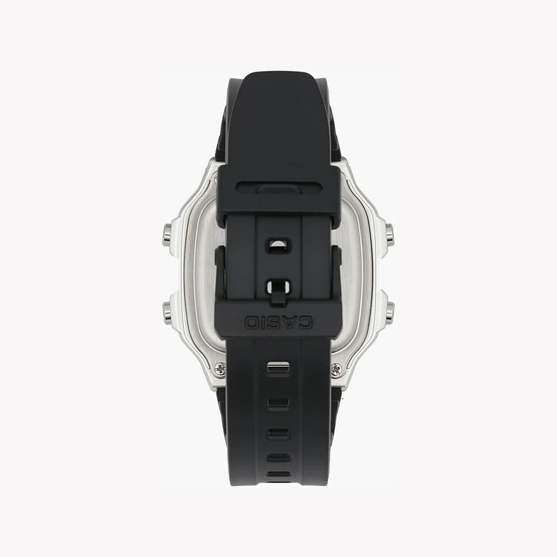 Casio Unisex Silver Stainless Steel Watch, Black Silicone | Ae-1200wh-1cvcf by i-watch