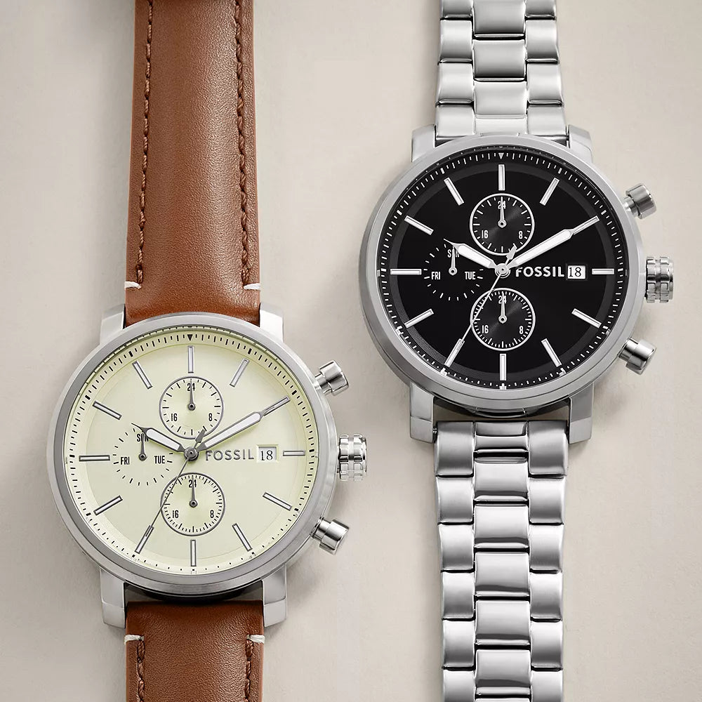 FOSSIL BQ2851 BOLD SILVER DIAL - TIMELESS ELEGANCE FOR THE MODERN MAN-i-Watch-4