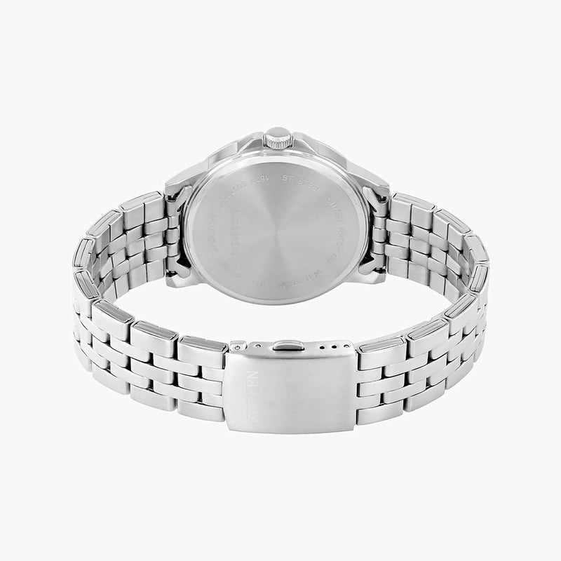 Citizen Men's Silver Stainless Steel Watch, Black Dial | Bf2011-51e by i-watch
