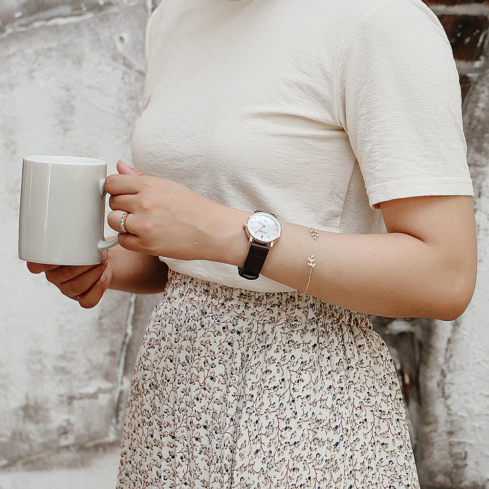 CITIZEN EQ9063-04D - ELEGANT TIMEPIECE FOR THE MODERN WOMAN: GOLD & WHITE, LEATHER BAND-i-Watch-6