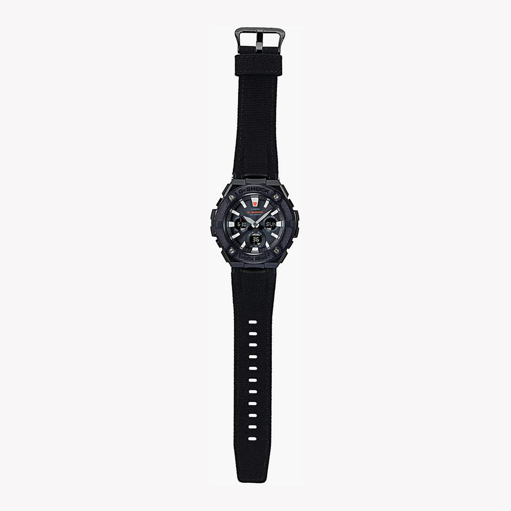 Casio G-Shock Gst-S130bc-1adr Rugged Elegance - Sporty Men's Timepiece In Black Steel & Leather by i-watch