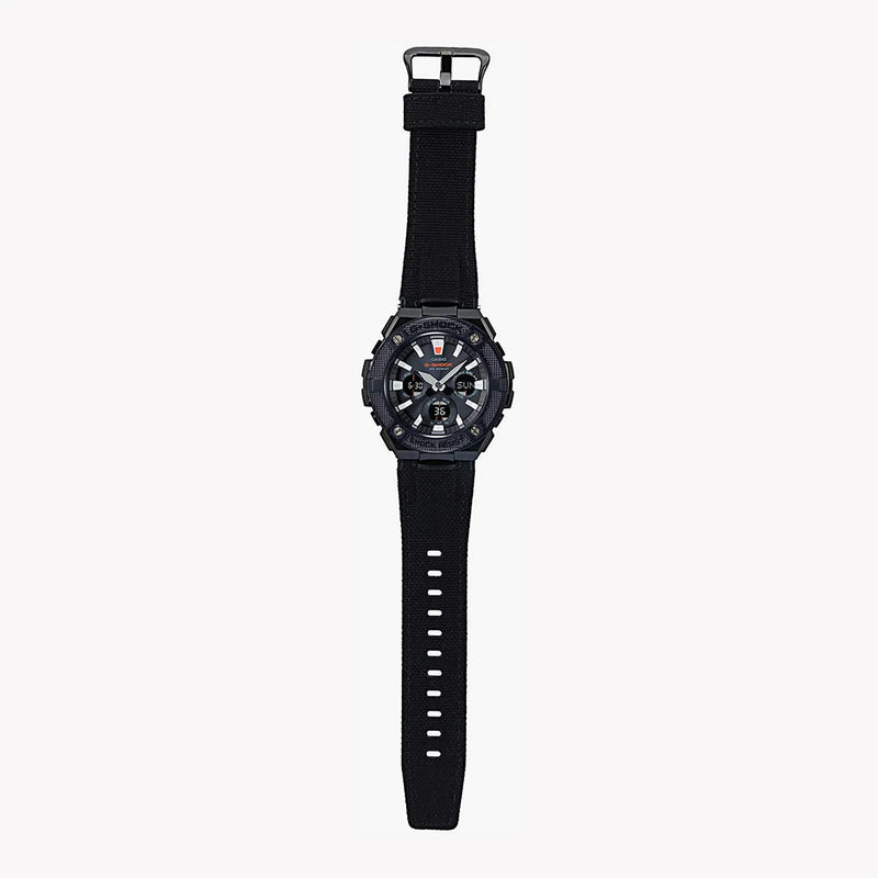 Casio G-Shock Gst-S130bc-1adr Rugged Elegance - Sporty Men's Timepiece In Black Steel & Leather by i-watch