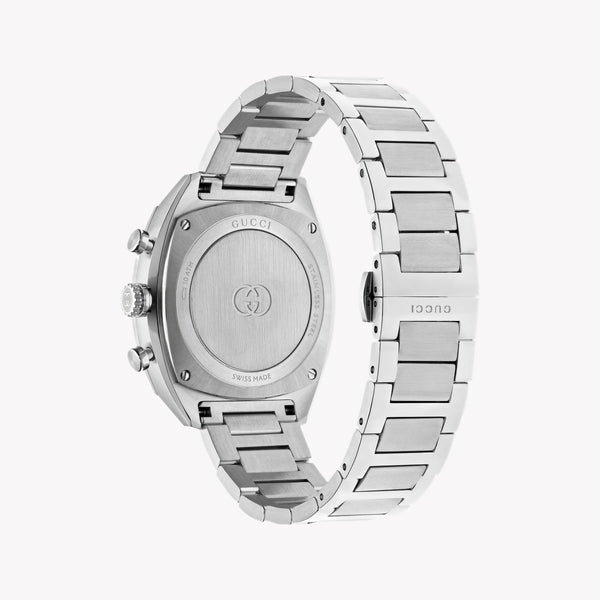 Gucci Men's Silver Watch, Black Dial | Ya142316 by i-watch