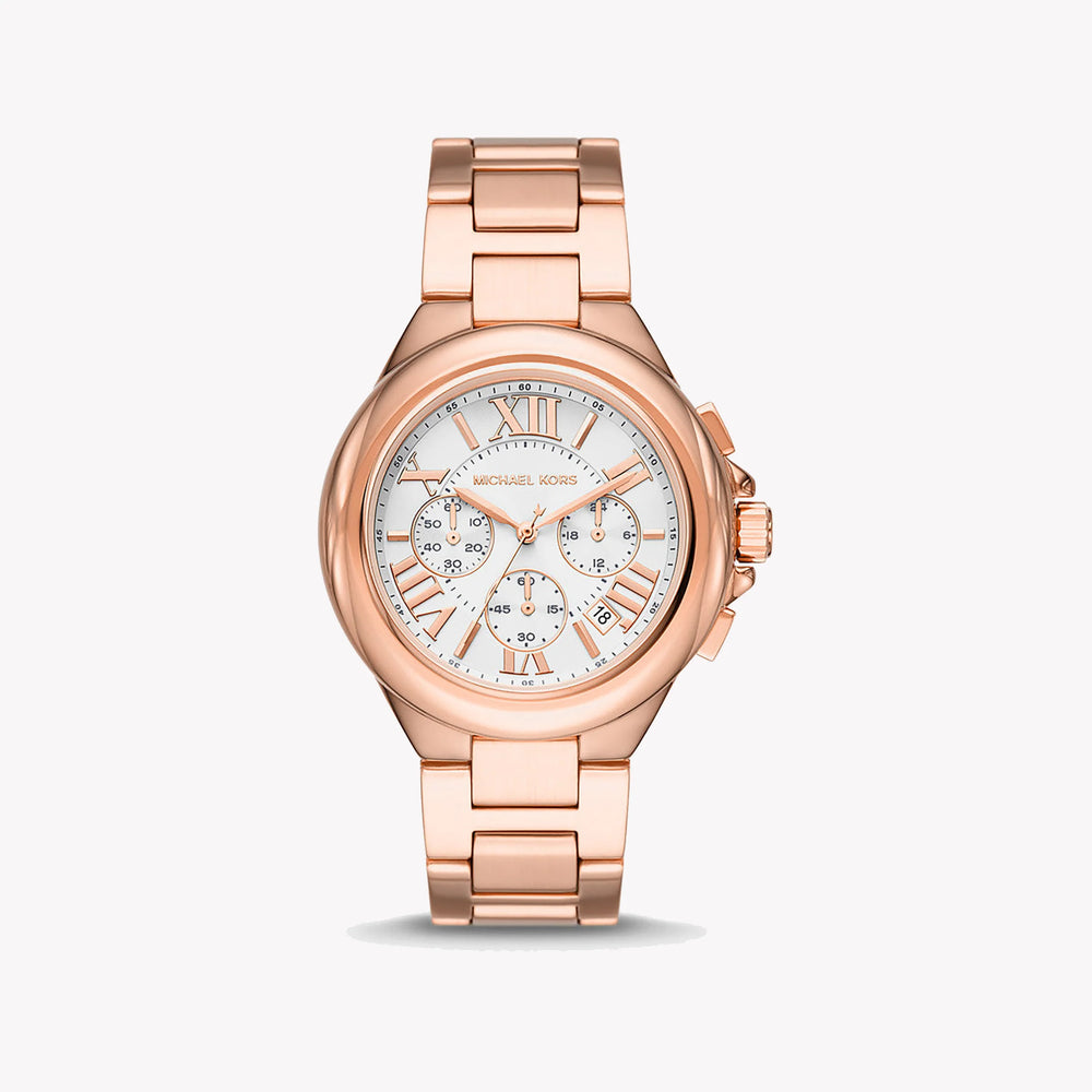 Michael Kors Women's Rose Gold Watch, Silver Dial | Mk7271 by i-watch