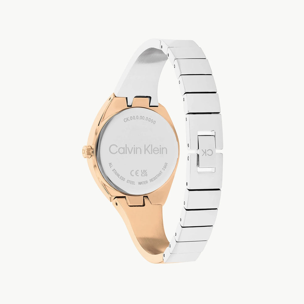 Ck Calvin Klein Women's Rose Gold Watch, Silver Dial | 25200237 by i-watch