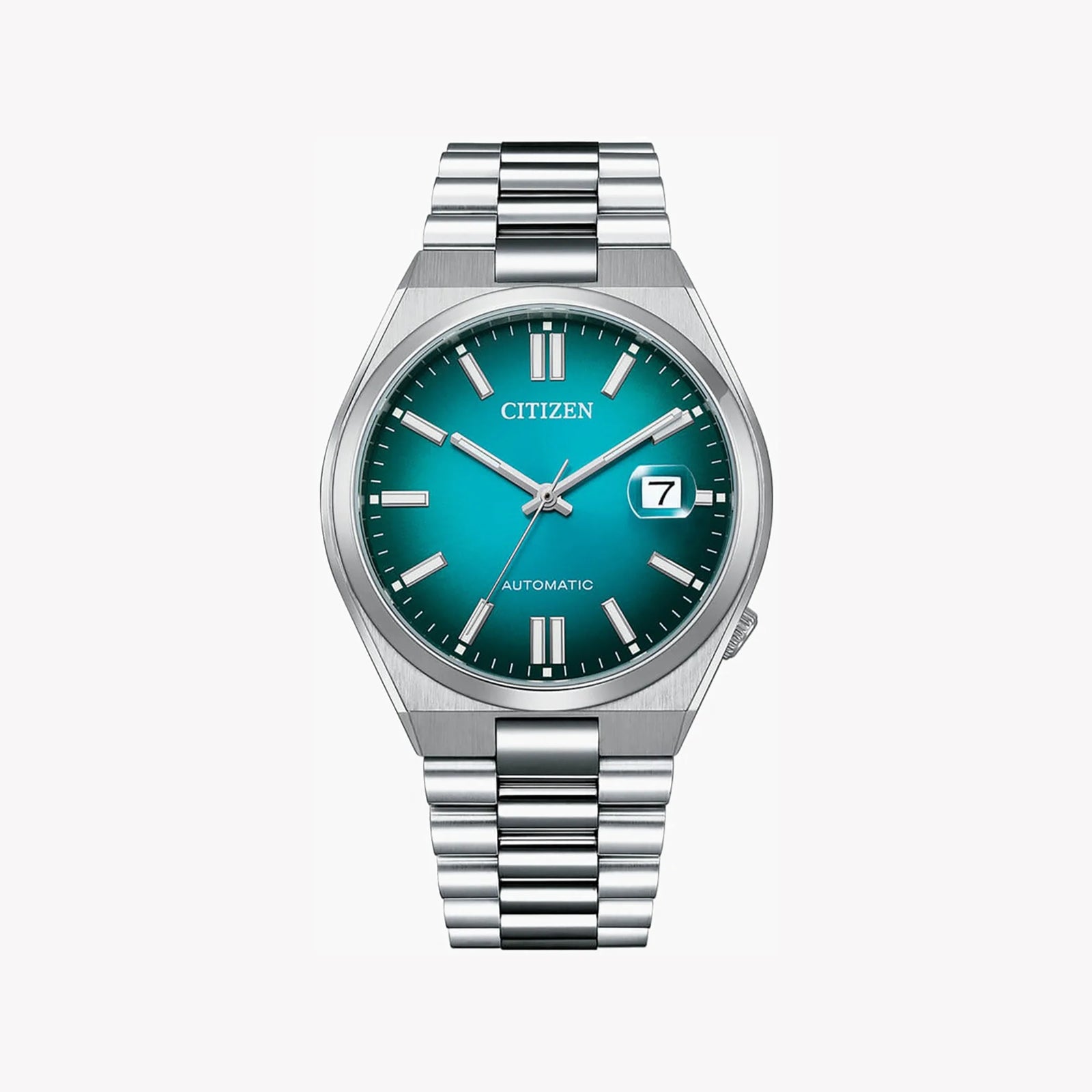 オニヤナギ Citizen Men's Stainless Steel Watch, Turquoise Dial | Nj0151-88x