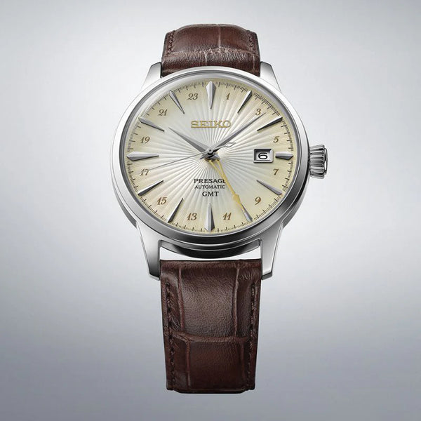 Seiko Men's Silver Watch, Brown Leather Band | Ssk041j1 by i-watch