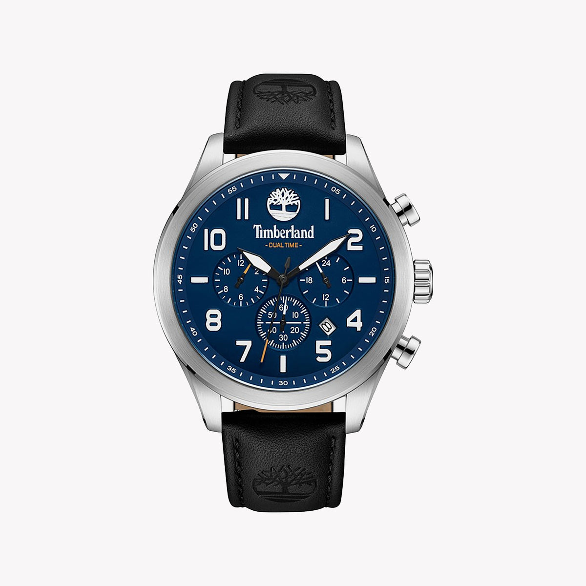 TIMBERLAND ADVENTURER T-WATCH - RUGGED STYLE MEETS RELIABLE FUNCTIONALITY Men's Watch with silver stainless steel case and vibrant blue dial