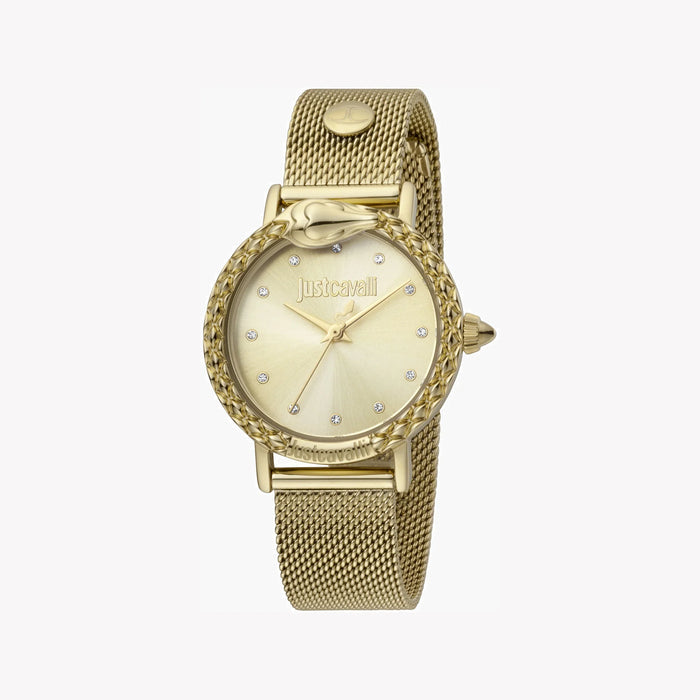 Just Cavalli Women's Gold Watch, Champagne Dial | Jc1l124m0065