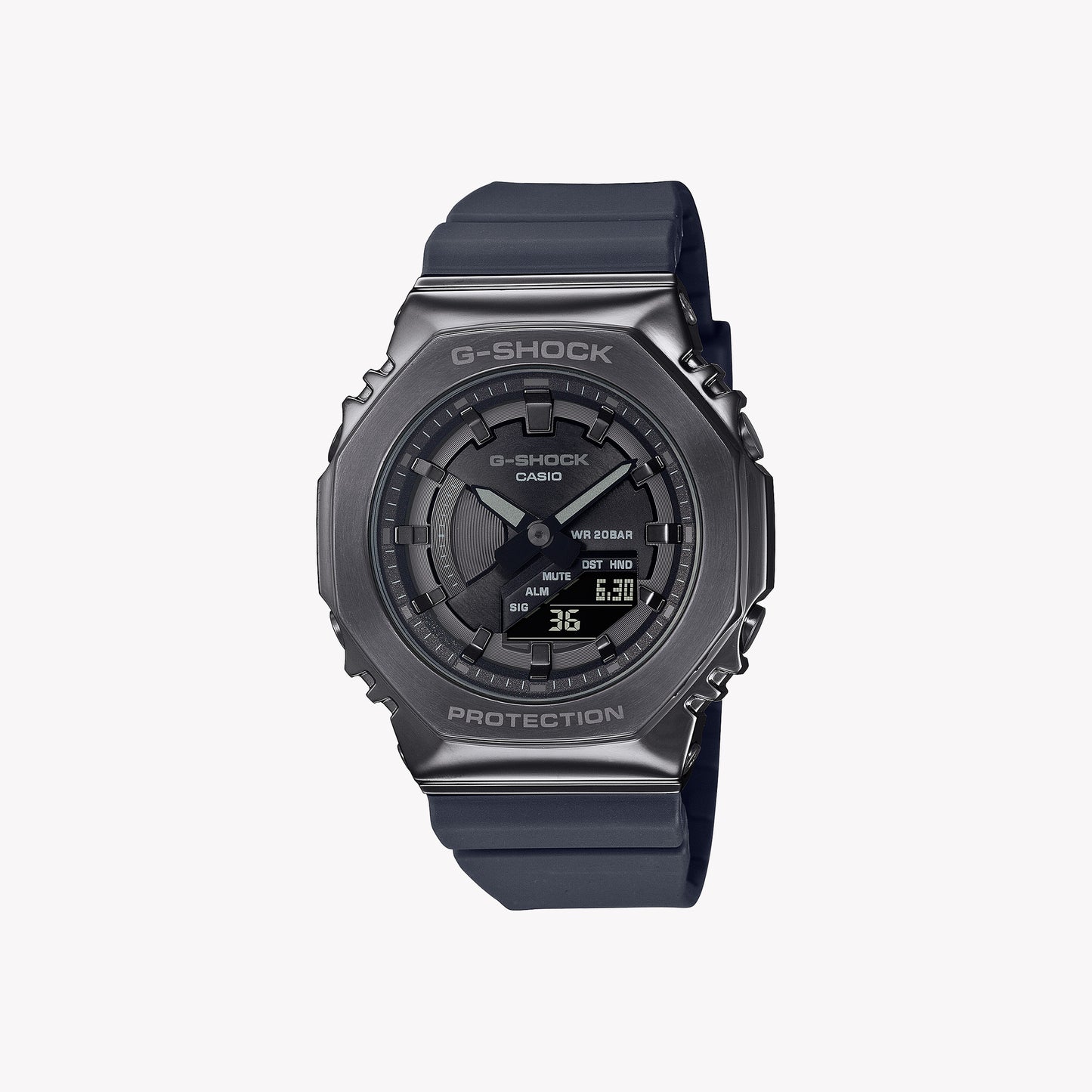 CASIO G-SHOCK GM-S2100B-8A OAK Small Black - Metal Covered Women's Watch