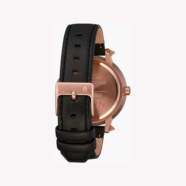 Nixon Women's Black Leather, Pink Dial | A1083147 by i-watch