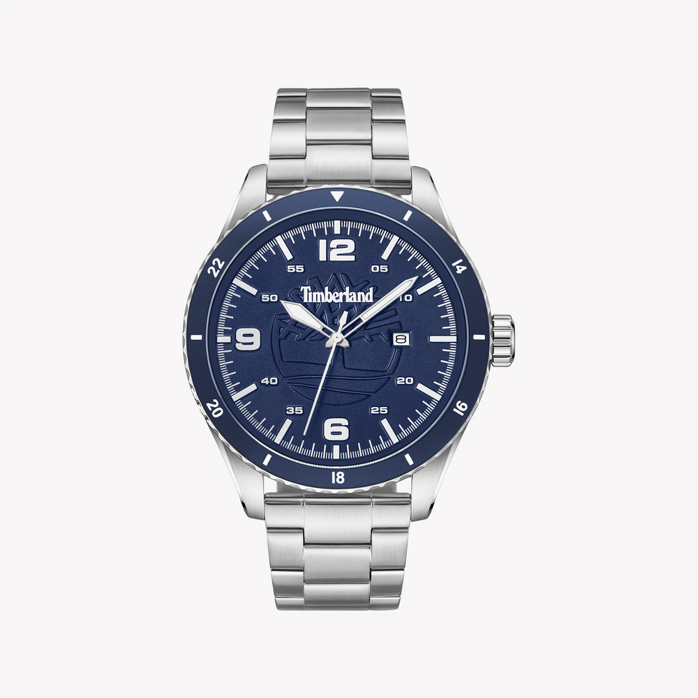 Timberland Men's Silver Watch, Blue Dial | Tbl16148js/02 by i-watch